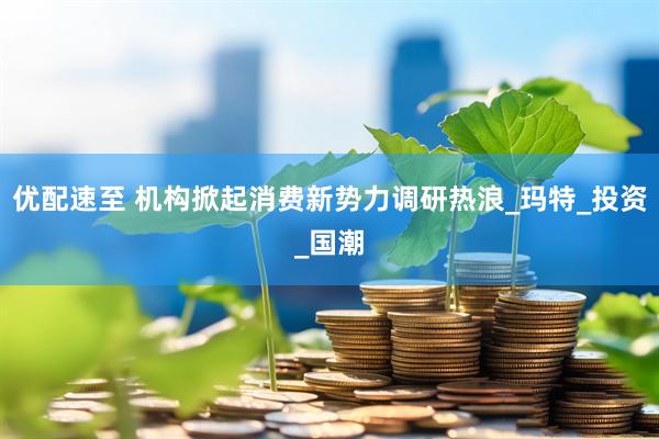 优配速至 机构掀起消费新势力调研热浪_玛特_投资_国潮